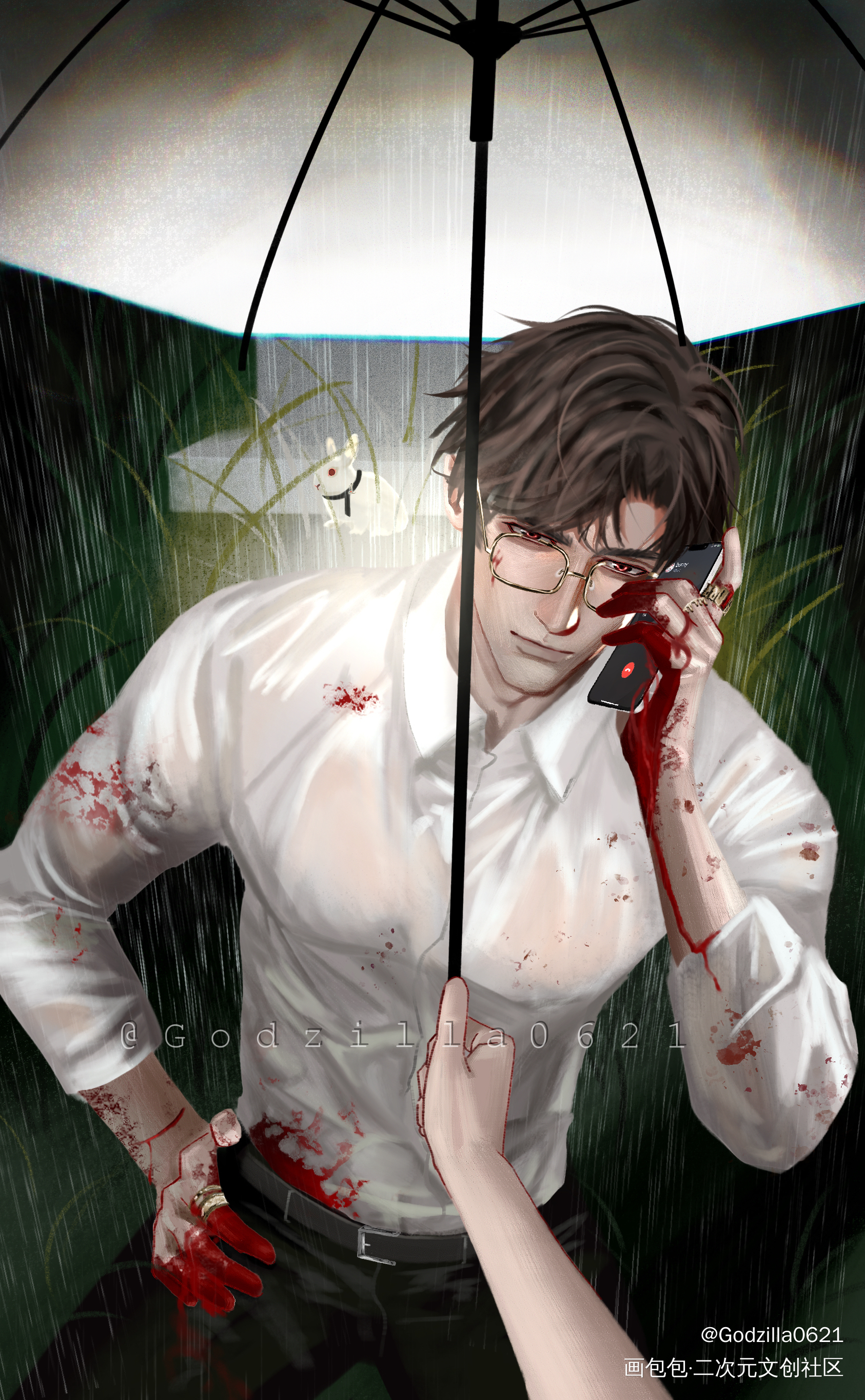 Rain._光与夜之恋陆沉光与夜之恋陆沉绘画作品