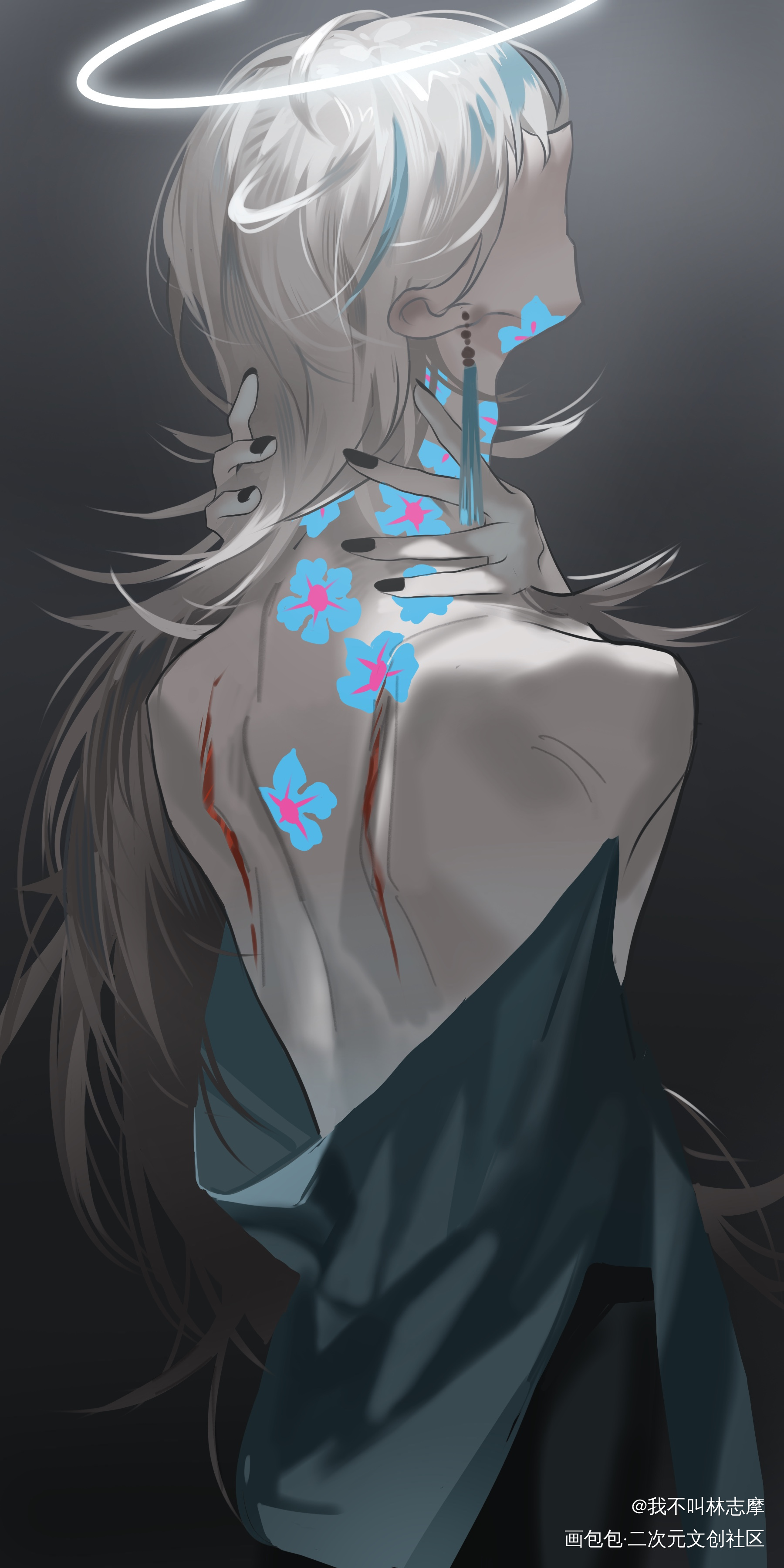 box：forgive me_虚拟主播luxiemvoxakumaVtuber绘画作品