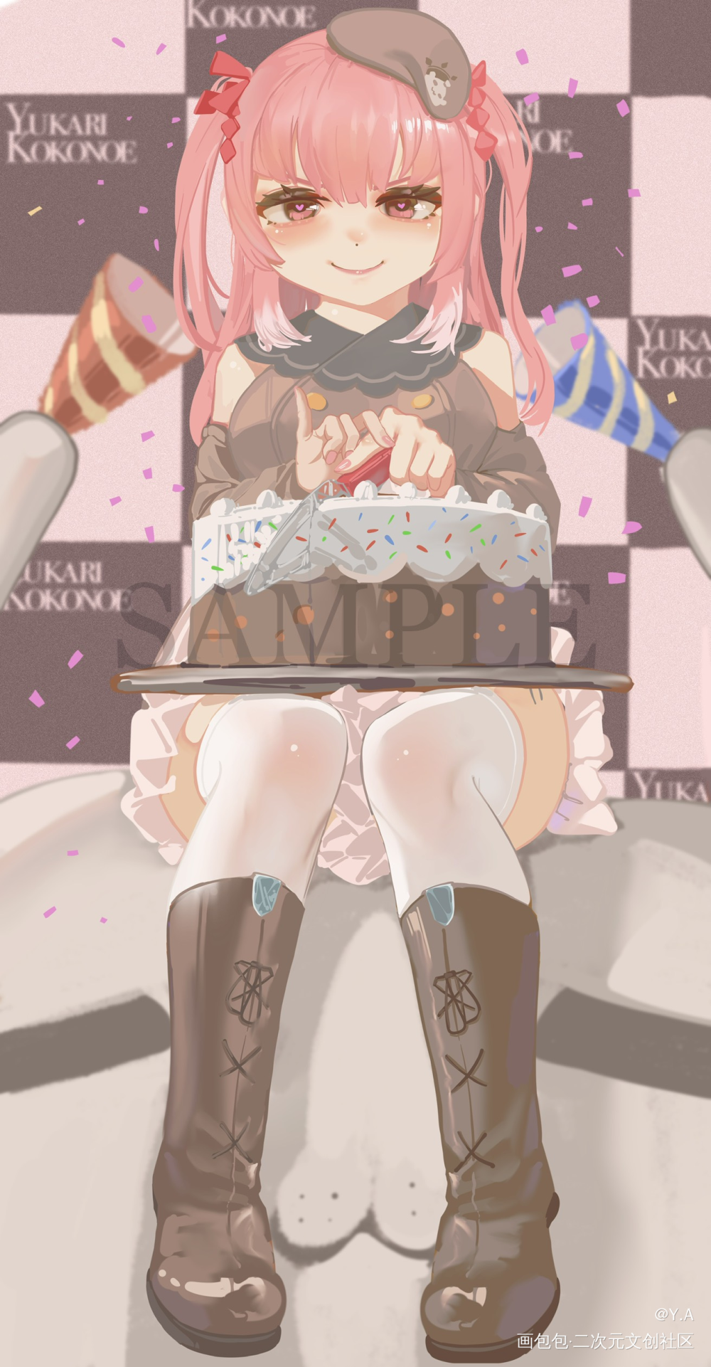 九重紫 生贺_jk九重紫VUPVtuberhololiveVtuber绘画绘画作品