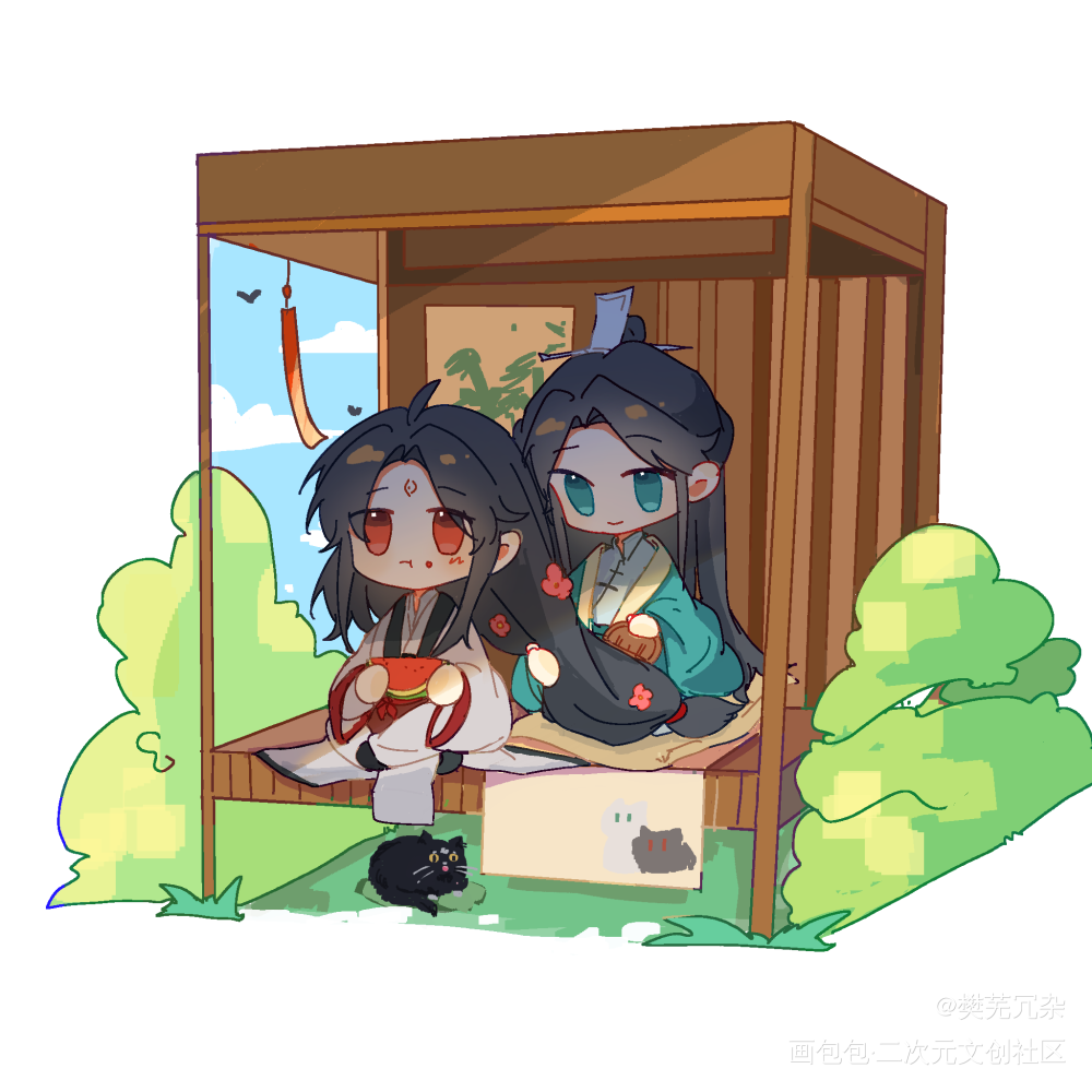 _人渣反派自救系统冰秋Q版绘画作品
