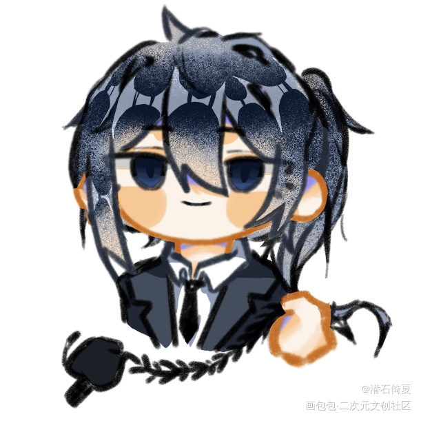 ？来看屑神💸_我在惊悚游戏里封神摸鱼页绘画作品
