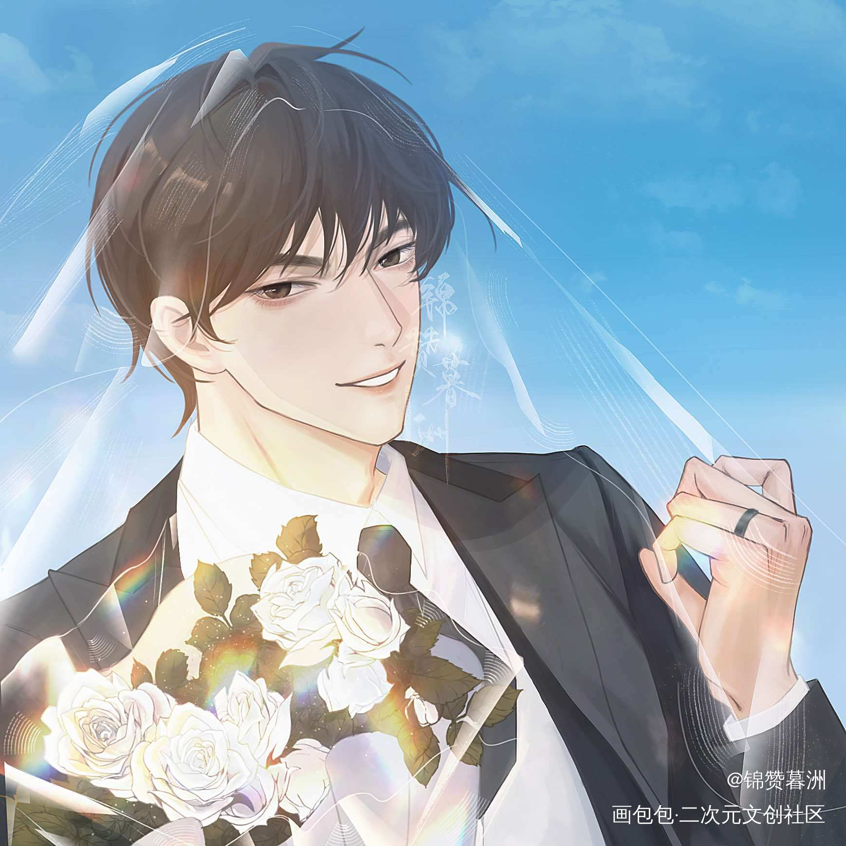 周翔_职业替身188男团晏周周翔平涂我要上首推绘画作品