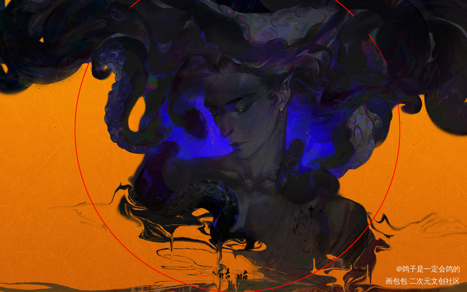 炫一下我的oc_板绘涂厚涂oc绘画作品