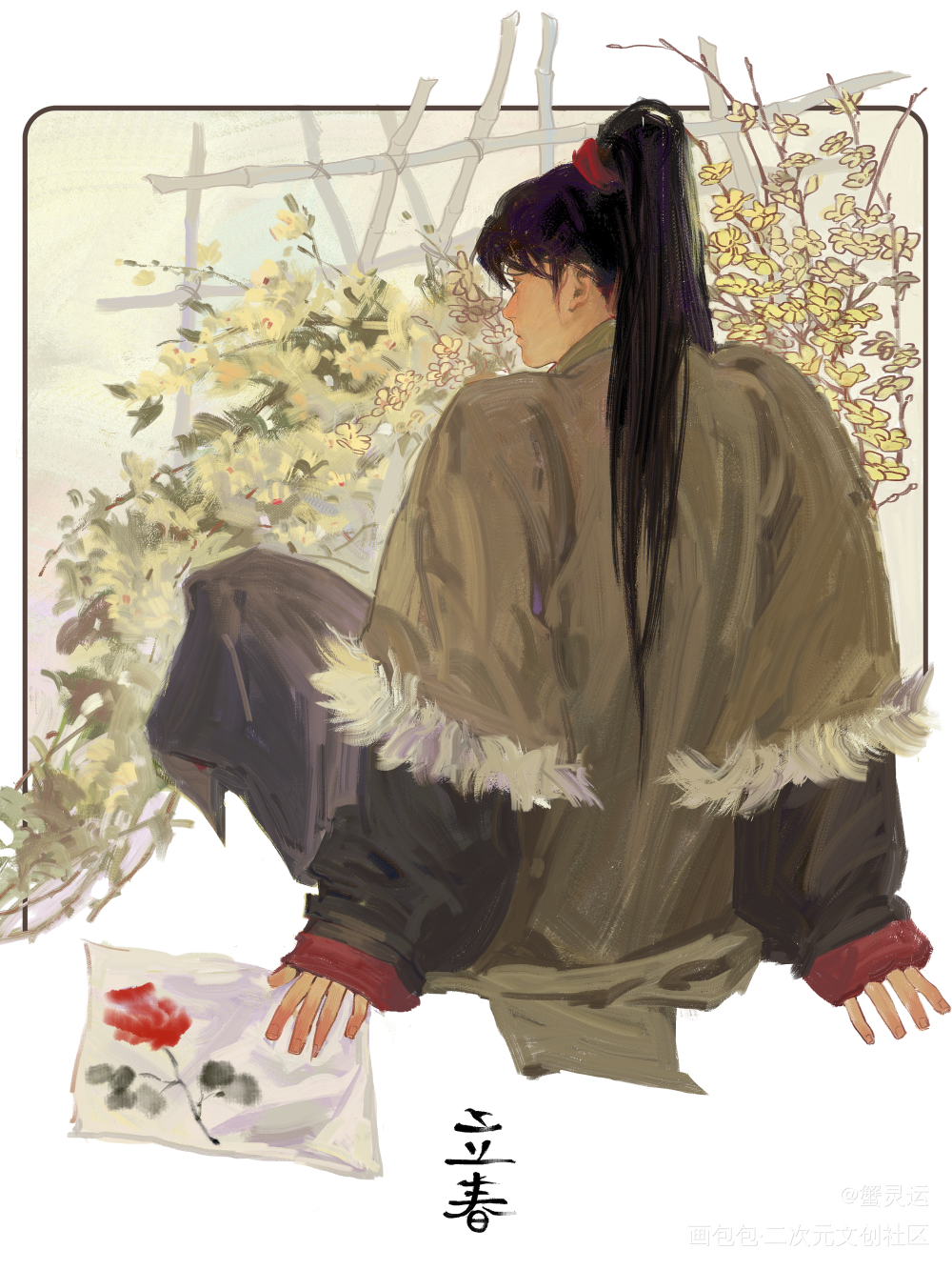 24节气之立春_盗墓笔记瓶邪吴邪张起灵板绘涂绘画作品