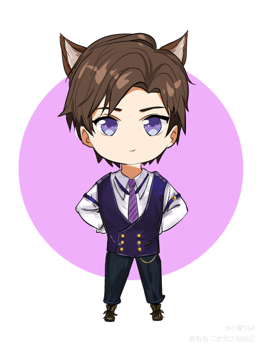 猫之宿约者_乙游男主反差萌猫之宿约者绘画作品