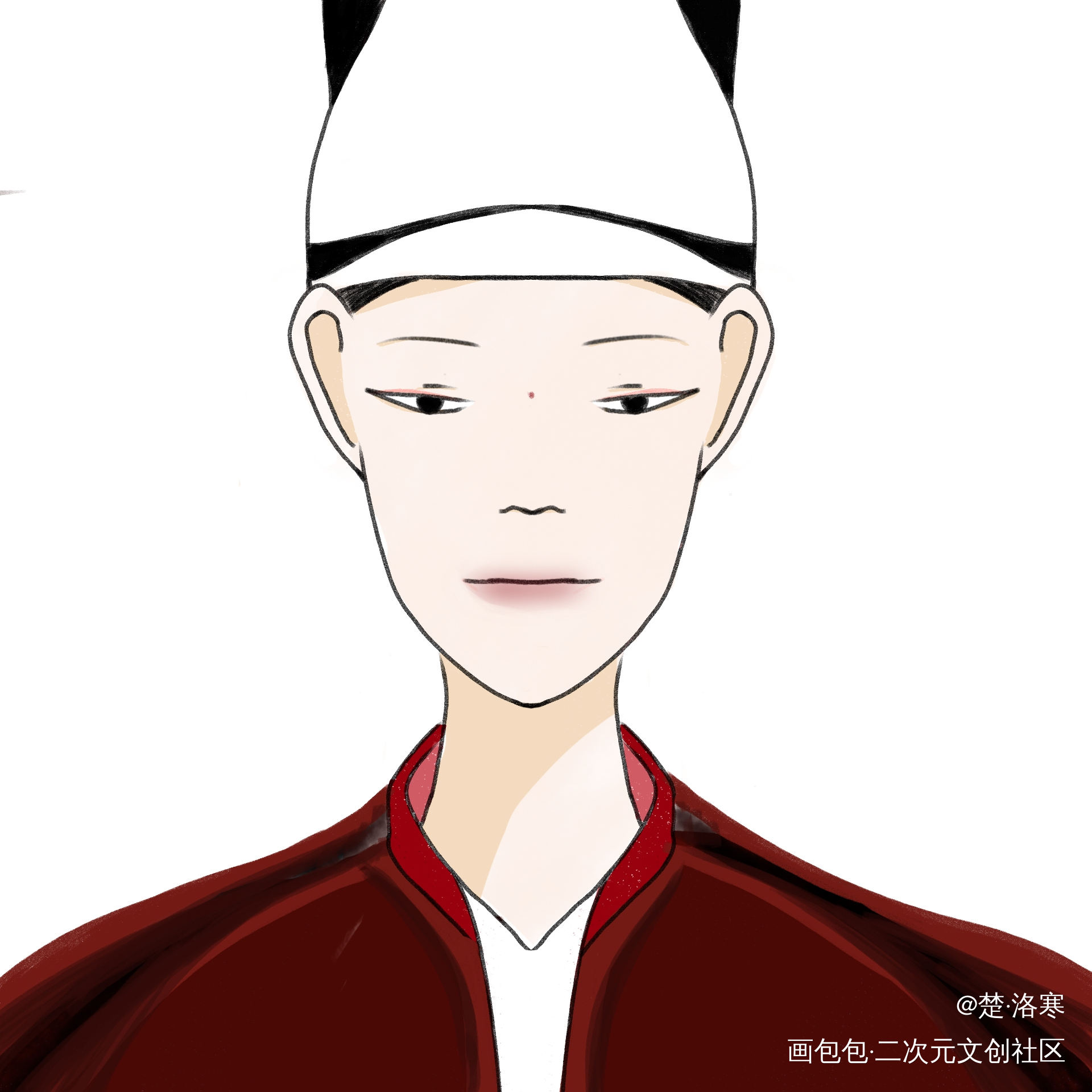姑姑_摸鱼页绘画作品