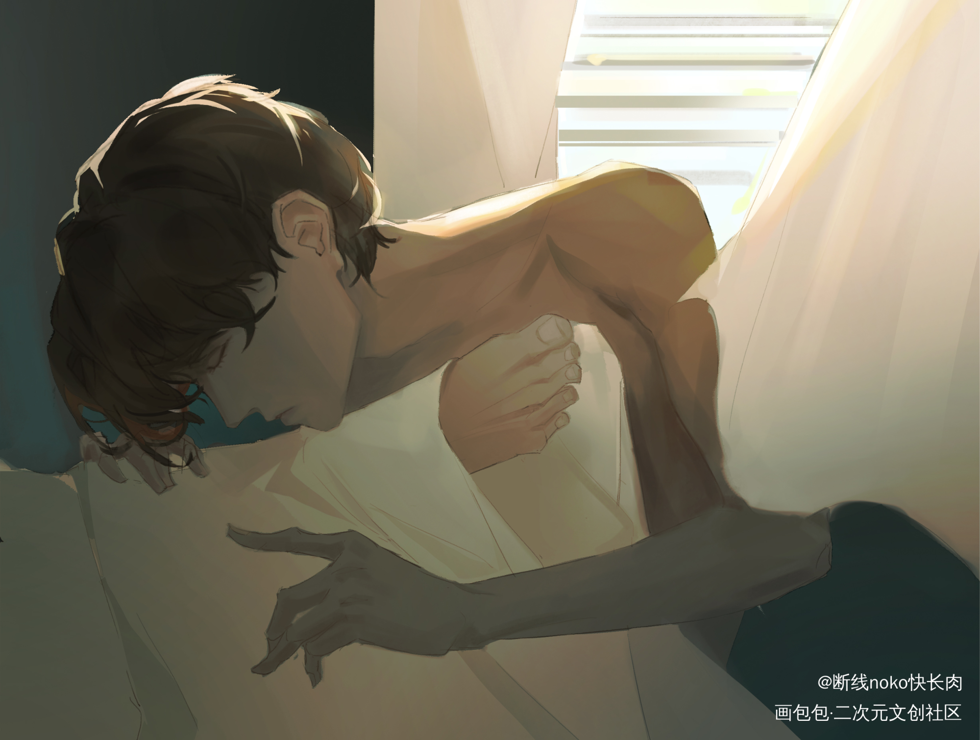打卡照片练习代贺宝._病案本贺予绘画作品