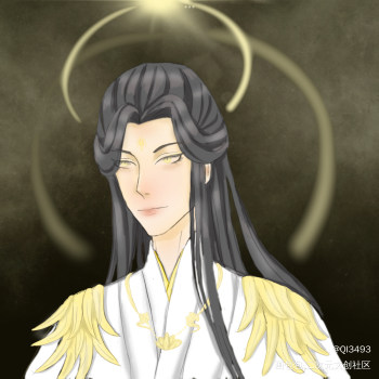 凤凰_提灯映桃花楚河凤凰明王绘画作品