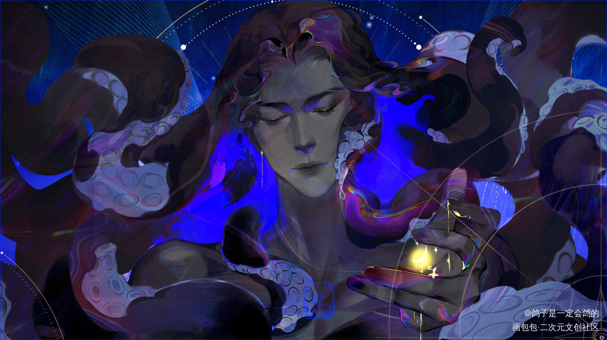 继续一个oc的堆图_板绘涂厚涂oc绘画作品