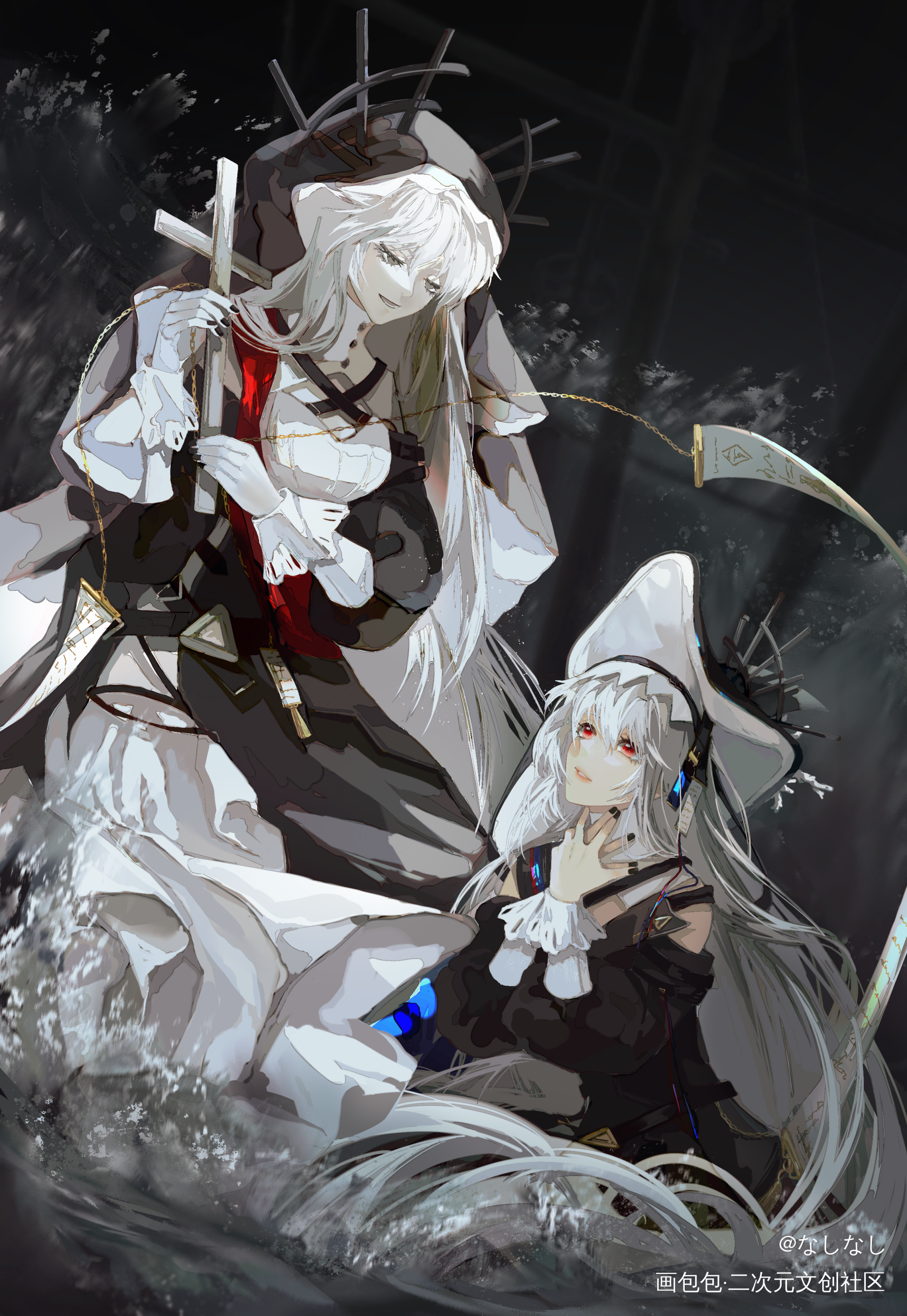🦈🦈_明日方舟同人归溟幽灵鲨绘画作品
