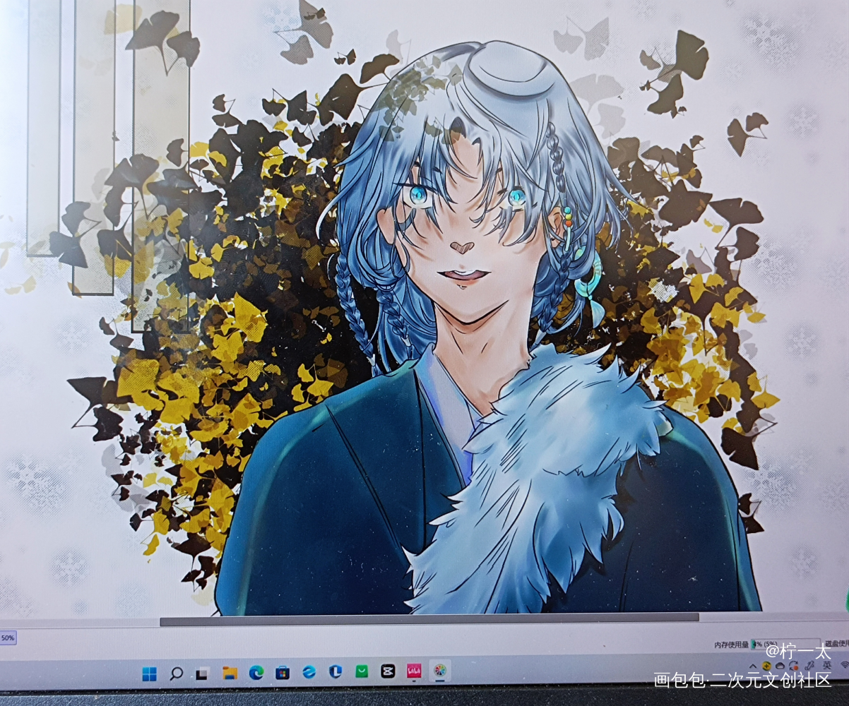 _板绘涂摸鱼页古风绘画作品