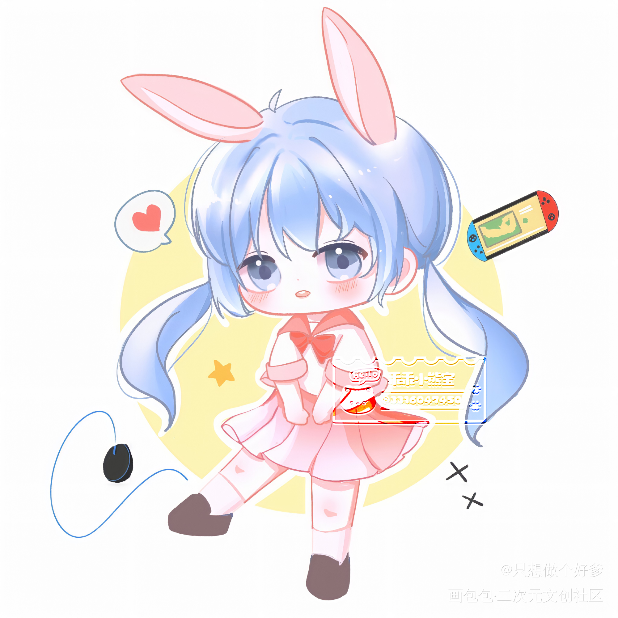 soft_我行让我上绘画作品