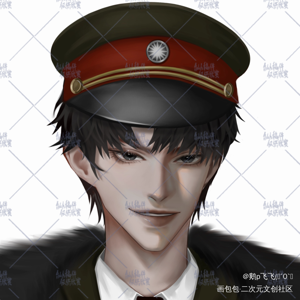 严江军装po_破云严江绘画作品