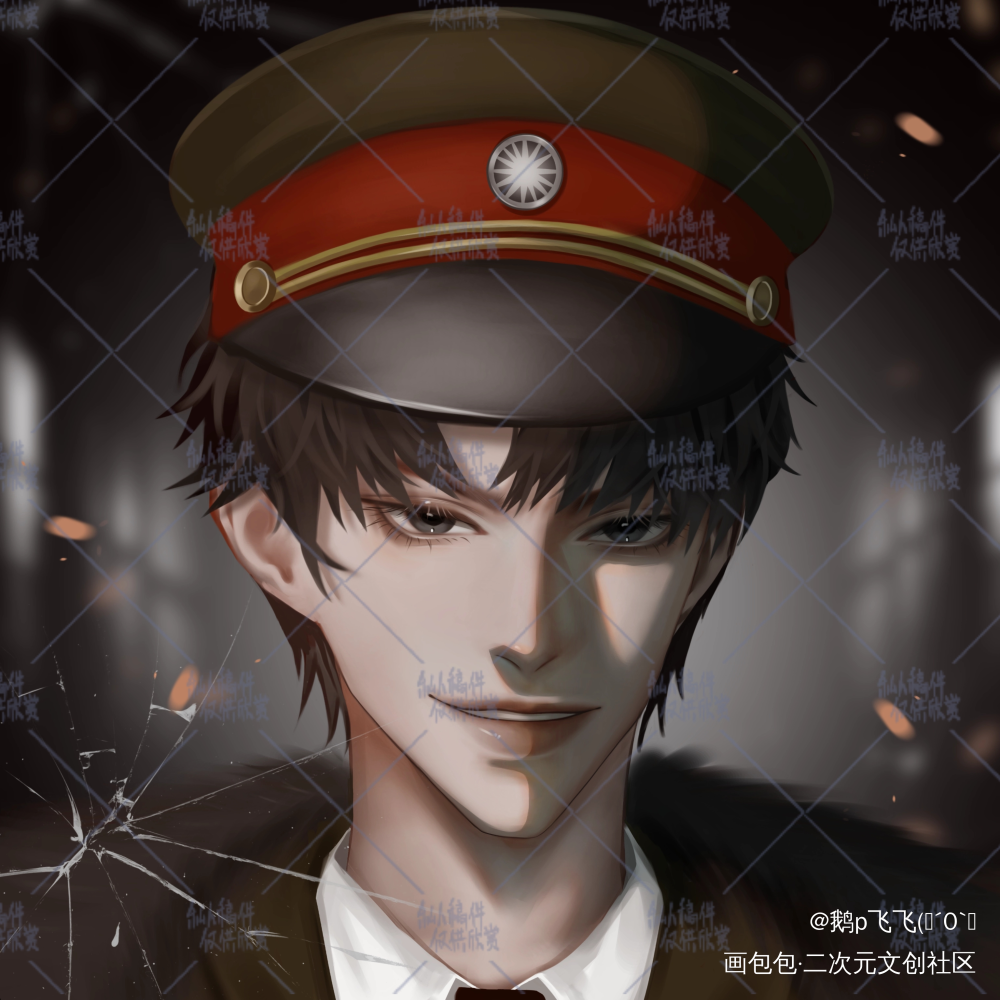 严江军装po_破云严江绘画作品