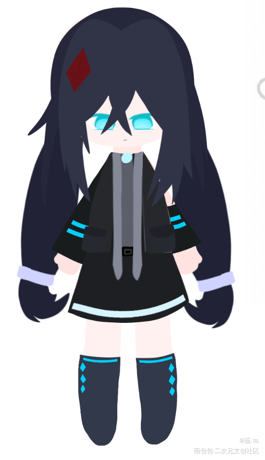 me的两个oc_色块个人自设绘画作品