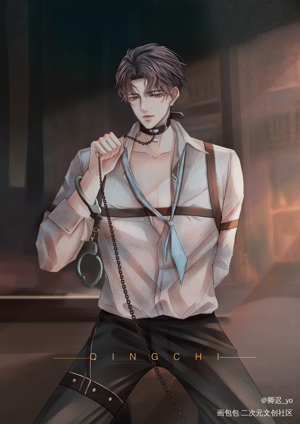 【新人求关注】瞿沈_188男团顶级掠食者瞿沈沈岱瞿末予绘画作品