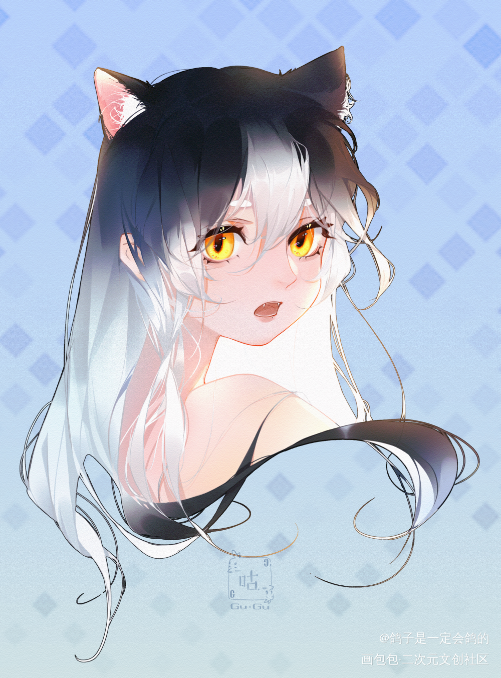 朋友家的猫_绘画oc绘画作品