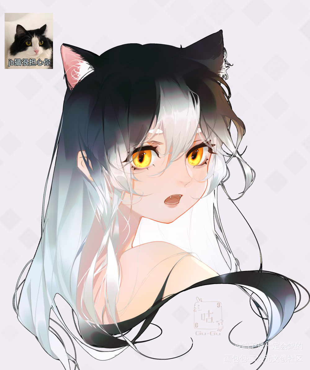 朋友家的猫_绘画oc绘画作品