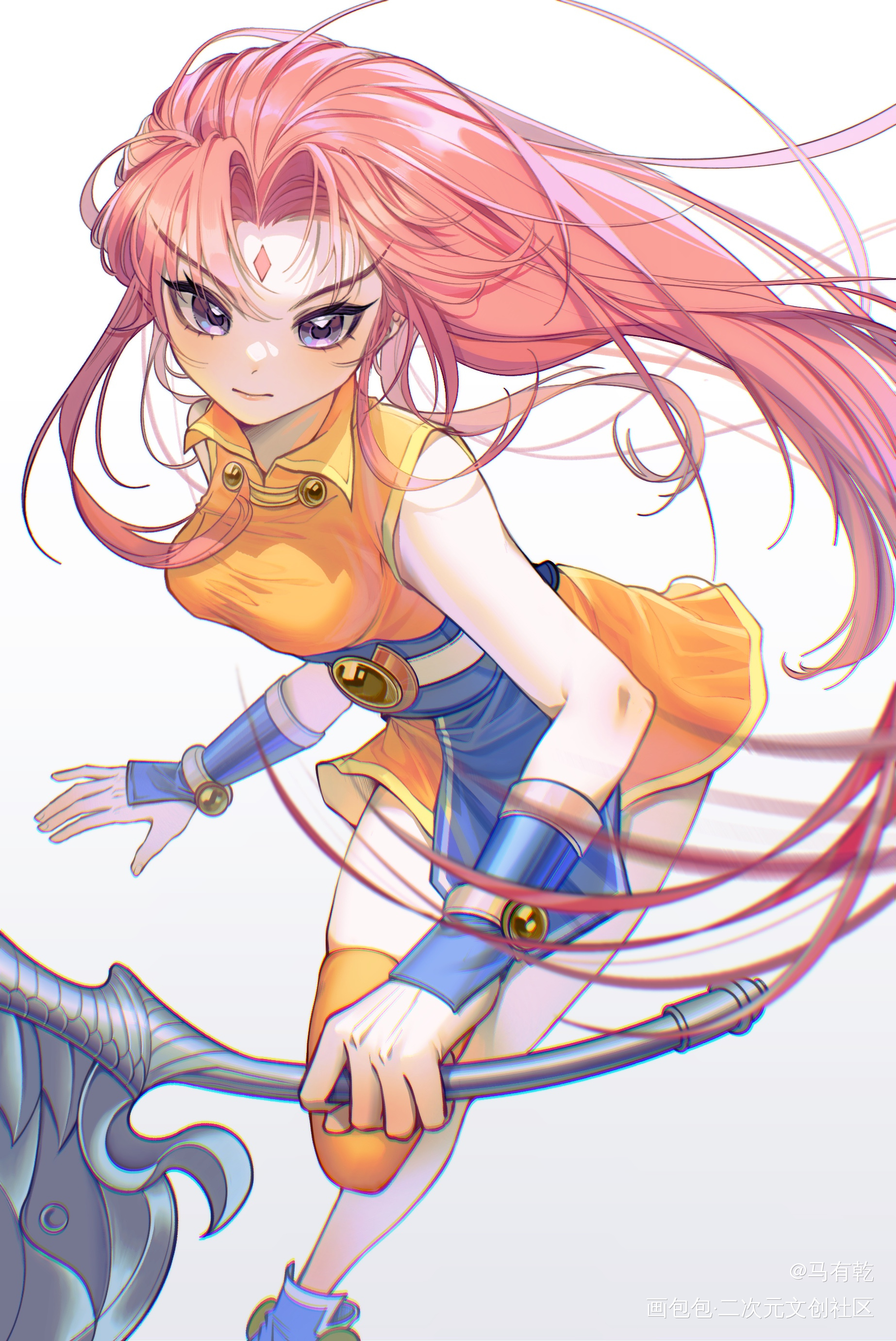画点童年女神_平涂日系同人神兵小将绘画作品