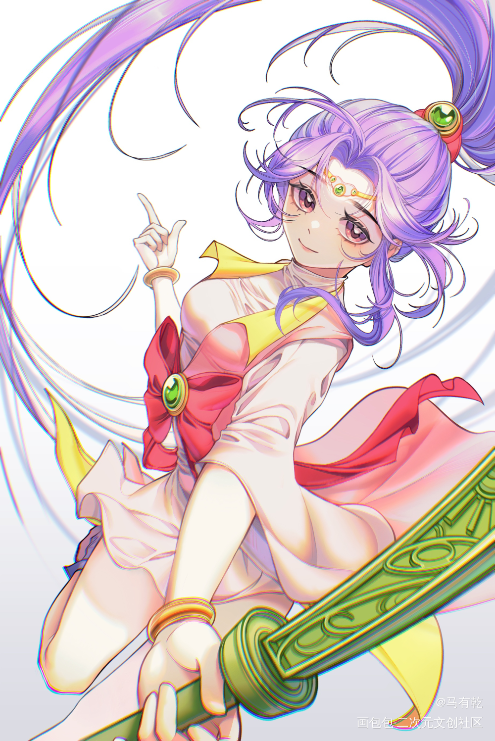 画点童年女神_平涂日系同人神兵小将绘画作品