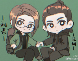 丧灿兄弟拉拉小手_绘画作品
