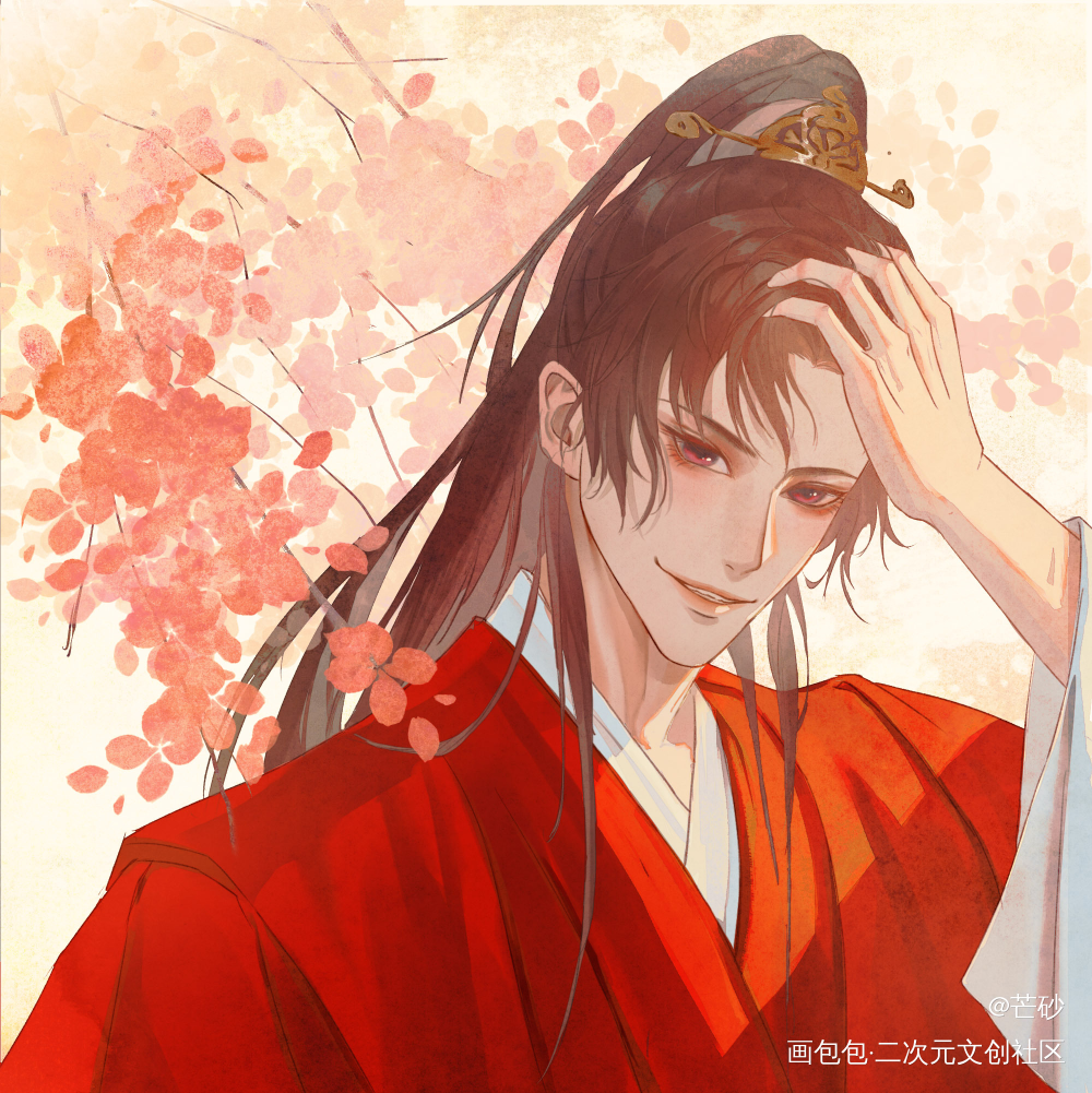 好稀饭病娇呀病娇_原创头像古风男绘画作品