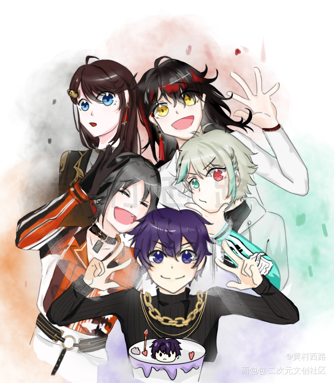 shoto生日快乐！_阿萨aza板绘涂张京华shotovoxakumamystariasVtuber绘画作品