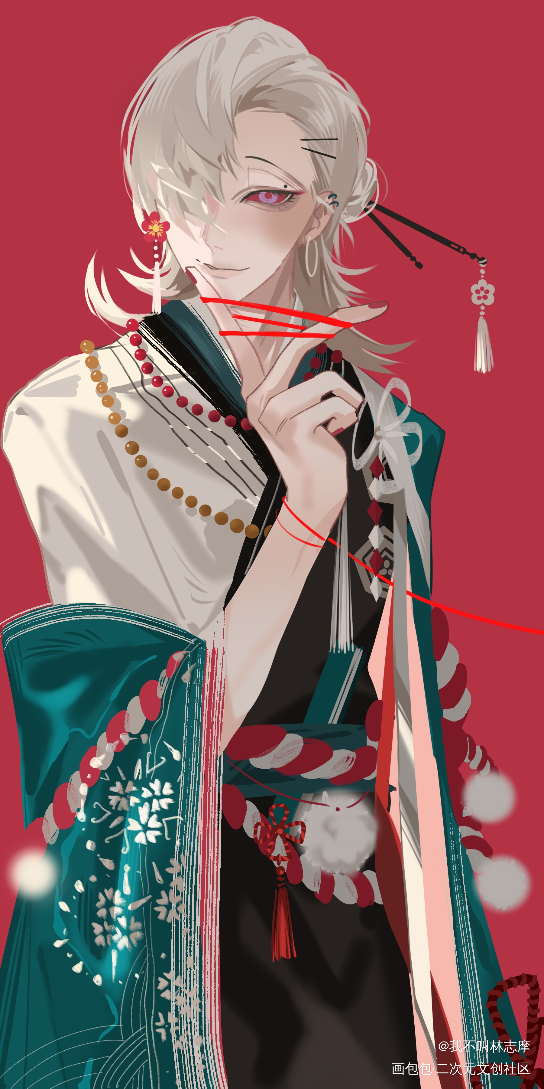 和服小穿刺_oc绘画作品