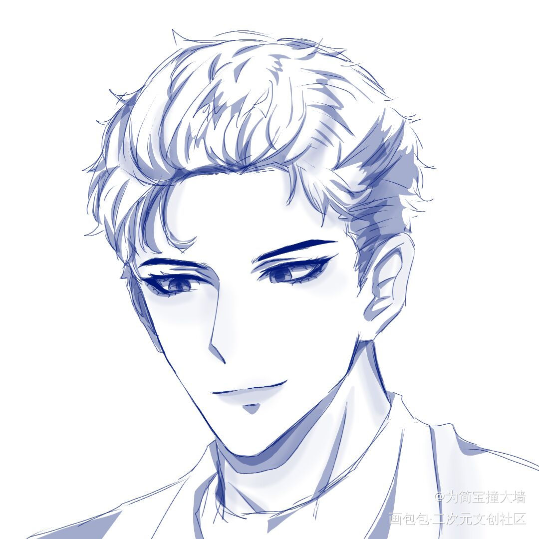 嗯！我喜欢你老婆～😍_针锋对决原顾绘画作品