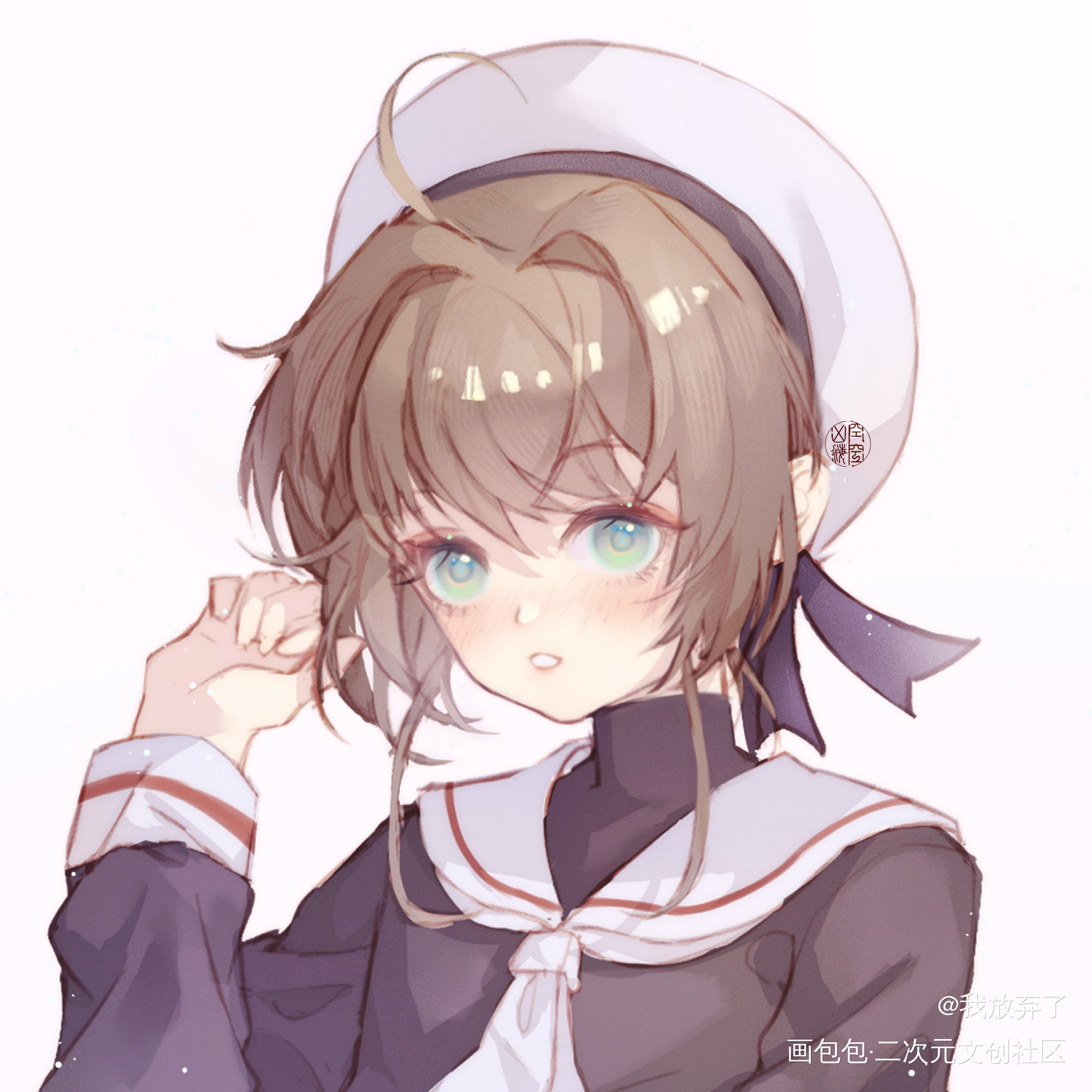 小樱_百变小樱木之本樱头像绘画作品