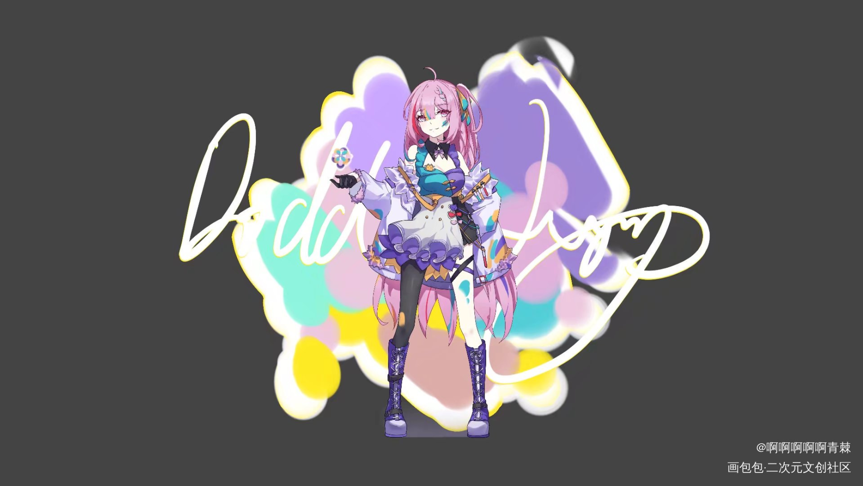 oc_个人设计插画创意原创角色插画二次元板绘绘画作品