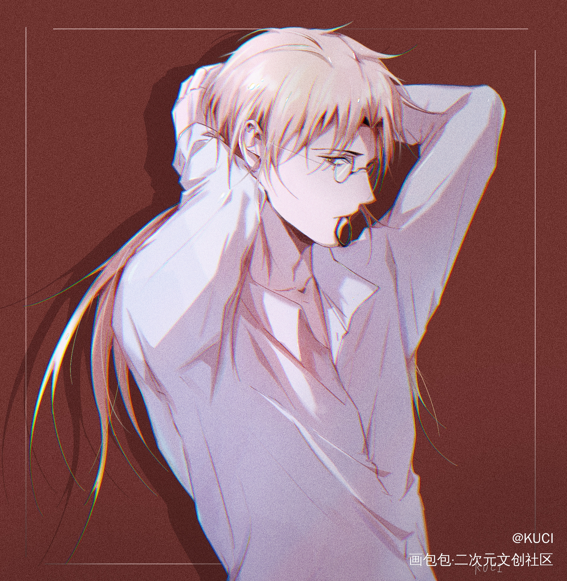 学长斯哈斯哈_平涂日系我要上首推恋爱暴君绘画绘画作品