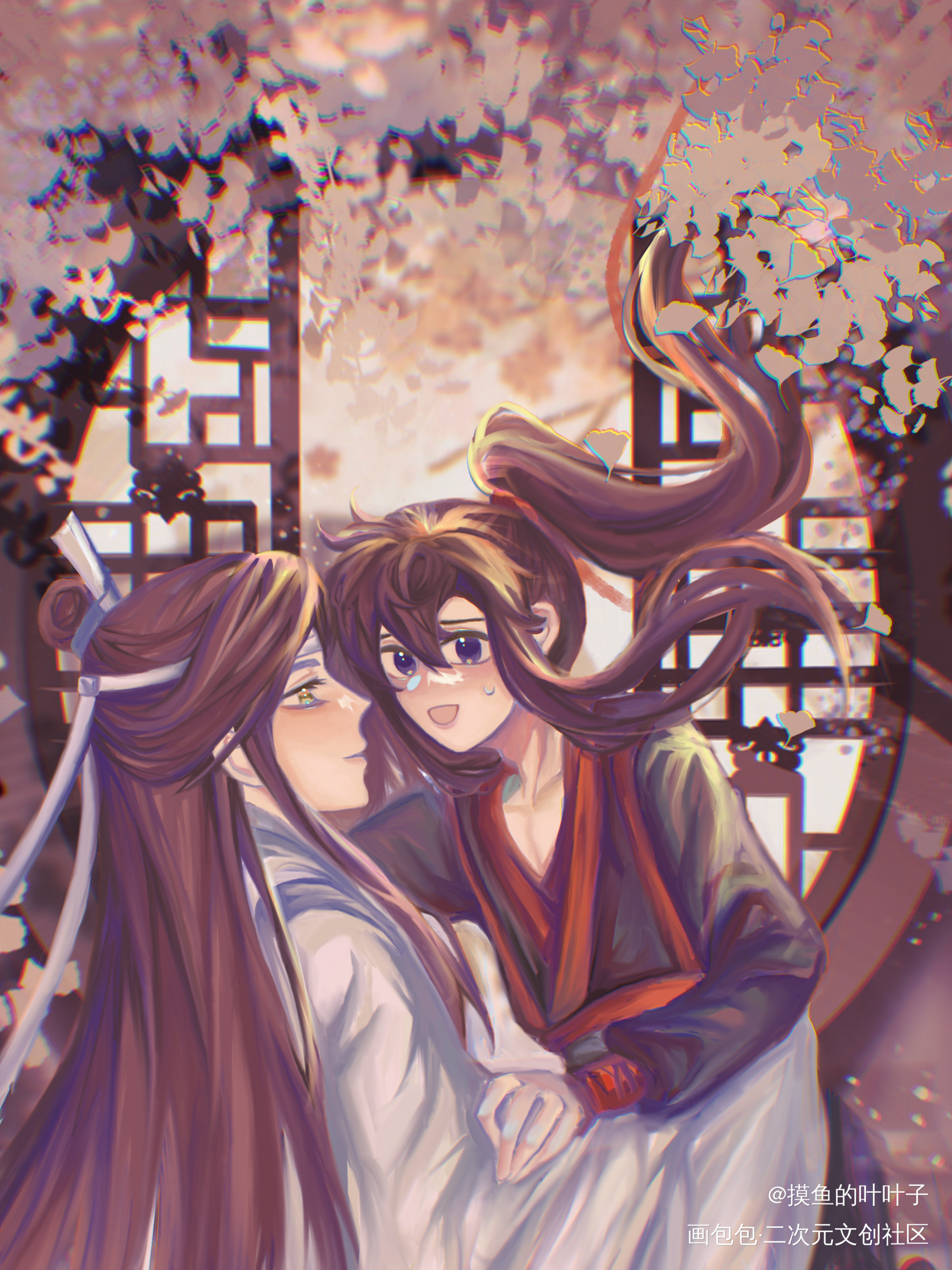 抓住了_魔道祖师忘羡绘画作品