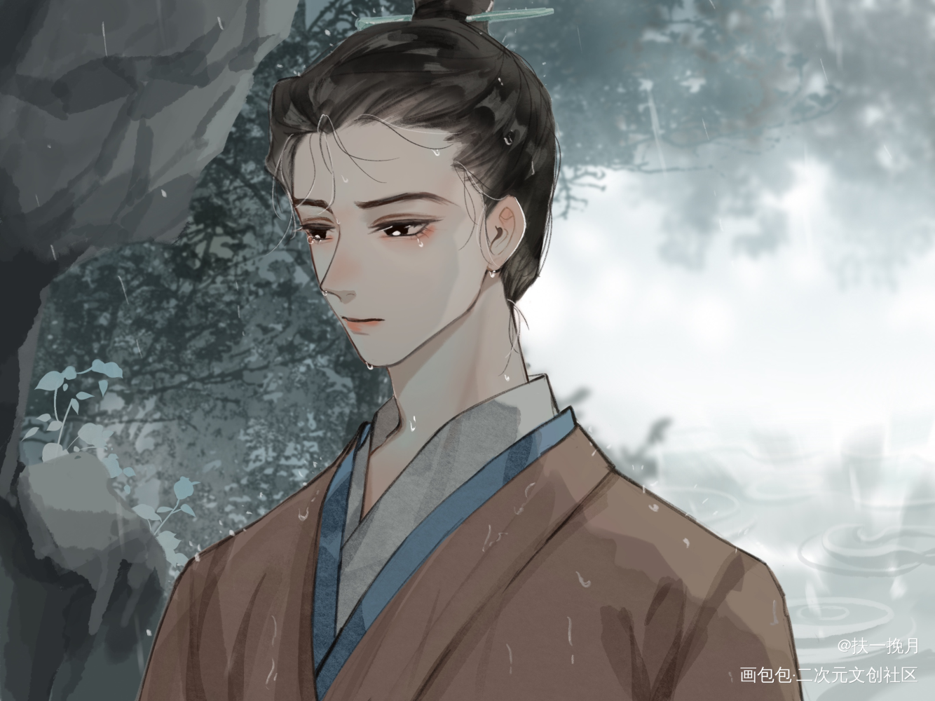 楼垚_古风头像楼垚星汉灿烂绘画绘画作品