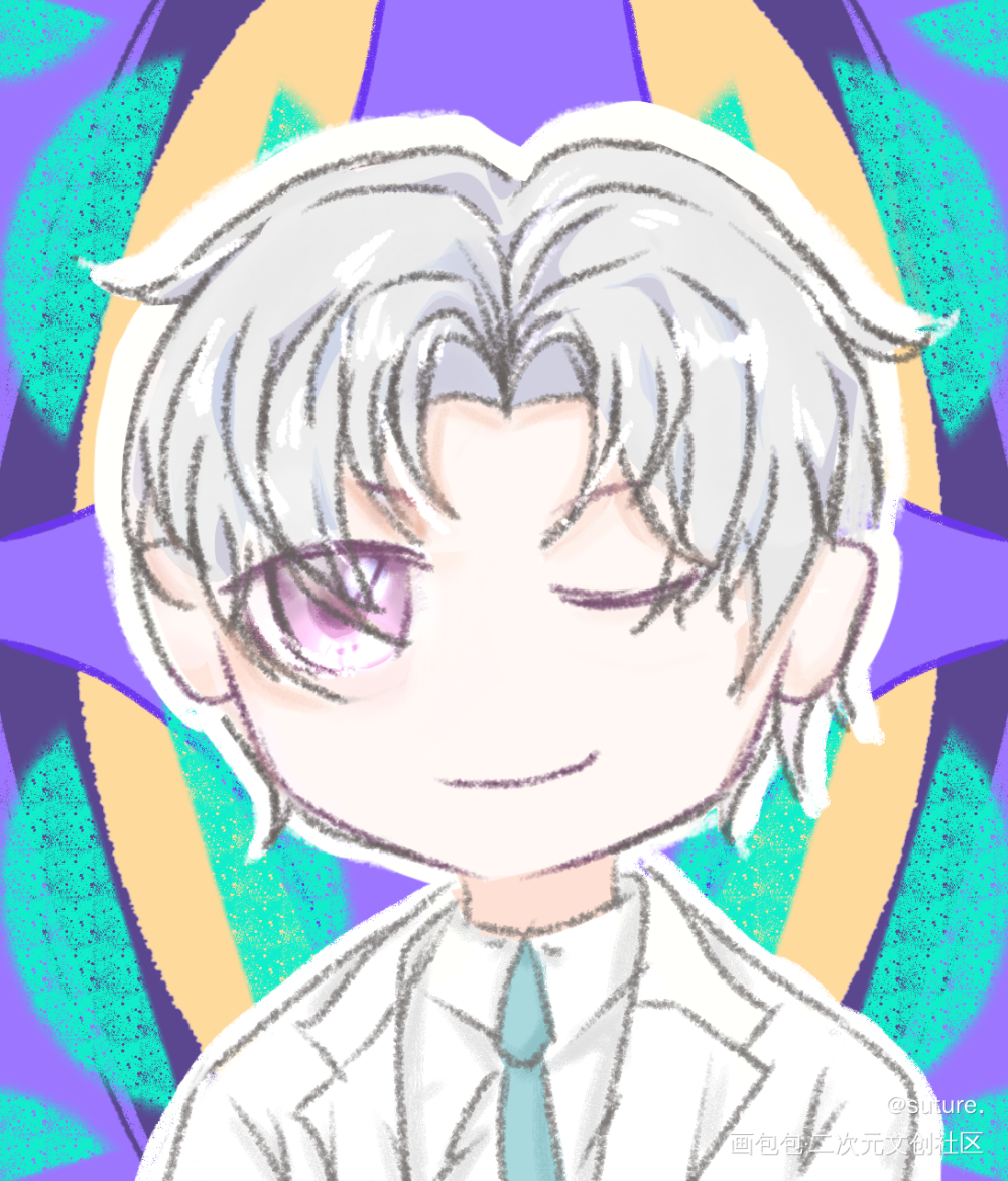 完美男人_光与夜之恋查理苏绘画作品