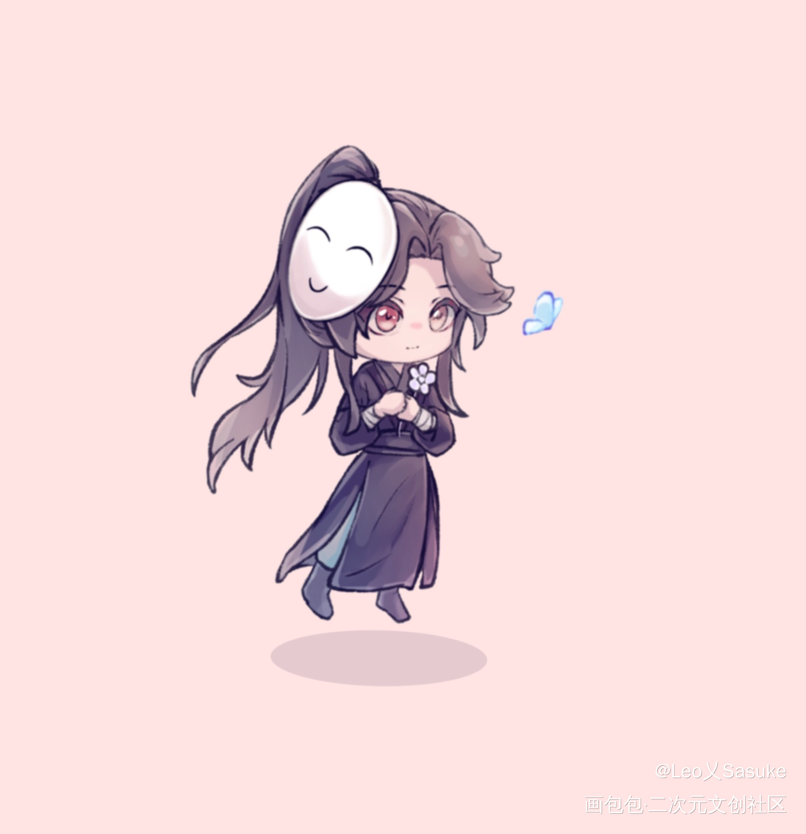 开个小粒牌_天官赐福花城绘画作品