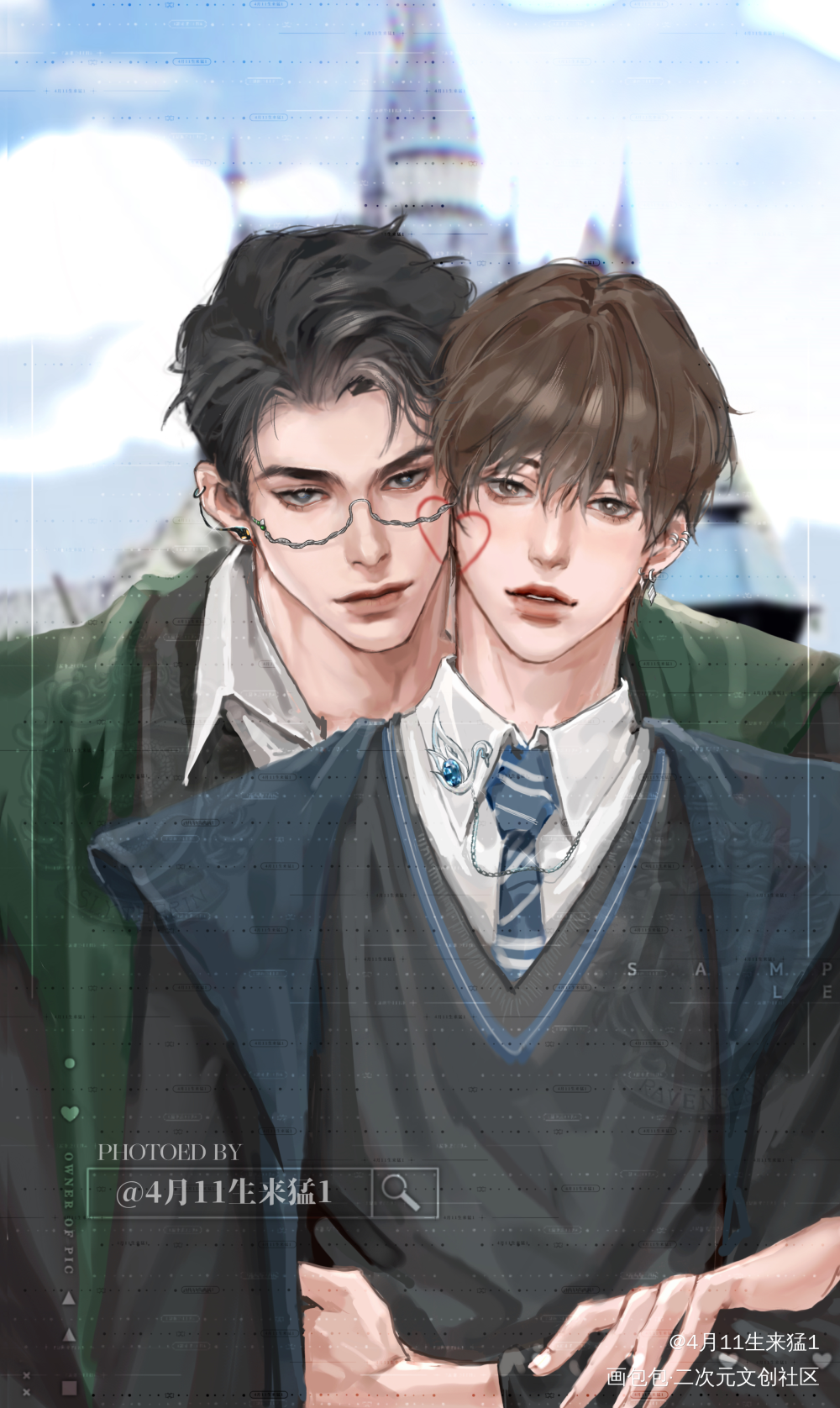 群秀七夕去环球影城玩啦！_娘娘腔188男团群秀李程秀邵群绘画作品