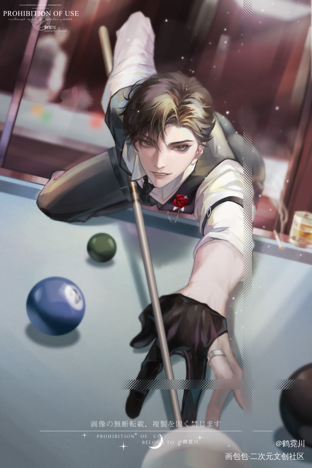 李简· Billiards_你却爱着一个傻逼188男团绘画作品