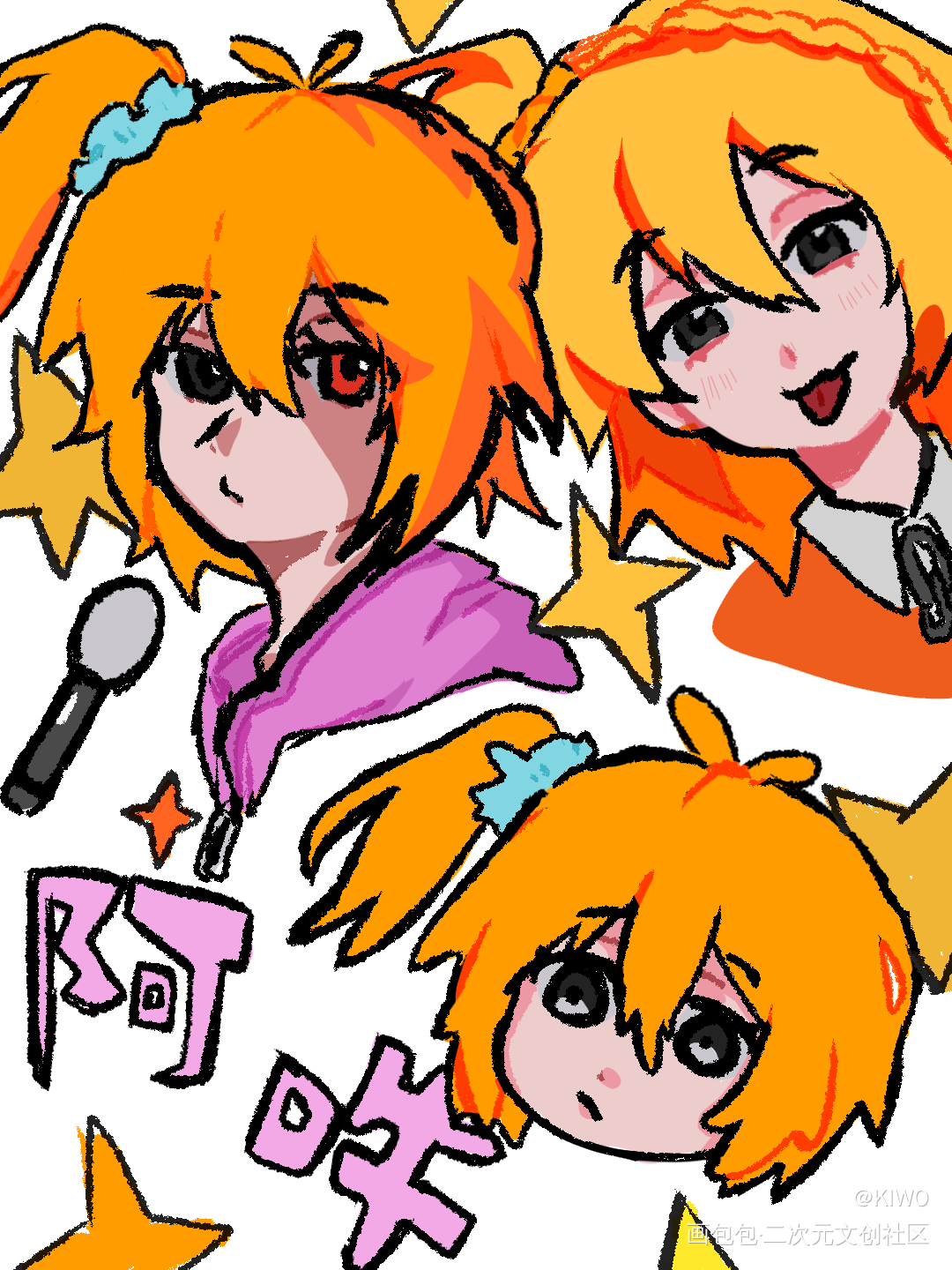 _阳炎project如月桃楯山文乃绘画作品