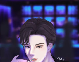 简哥 九点半了_绘画作品