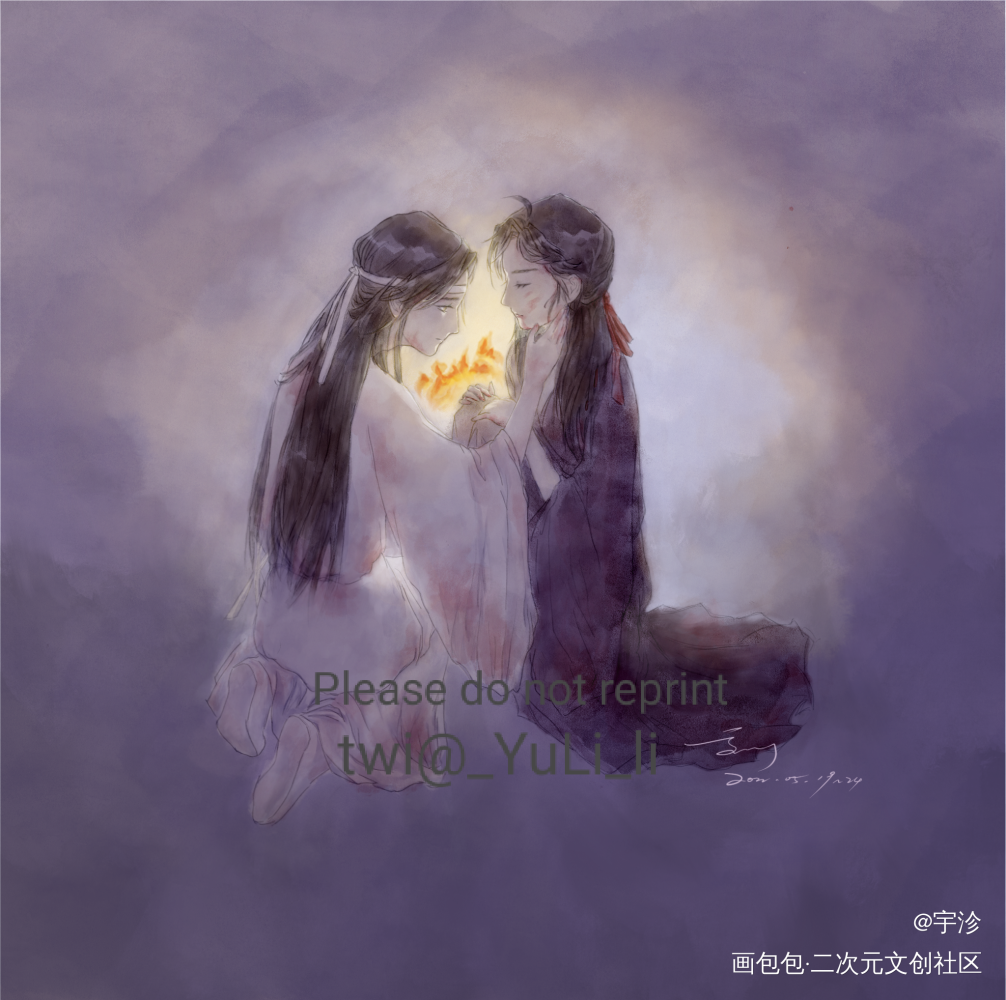 *FLAG_魔道祖师忘羡板绘涂绘画作品
