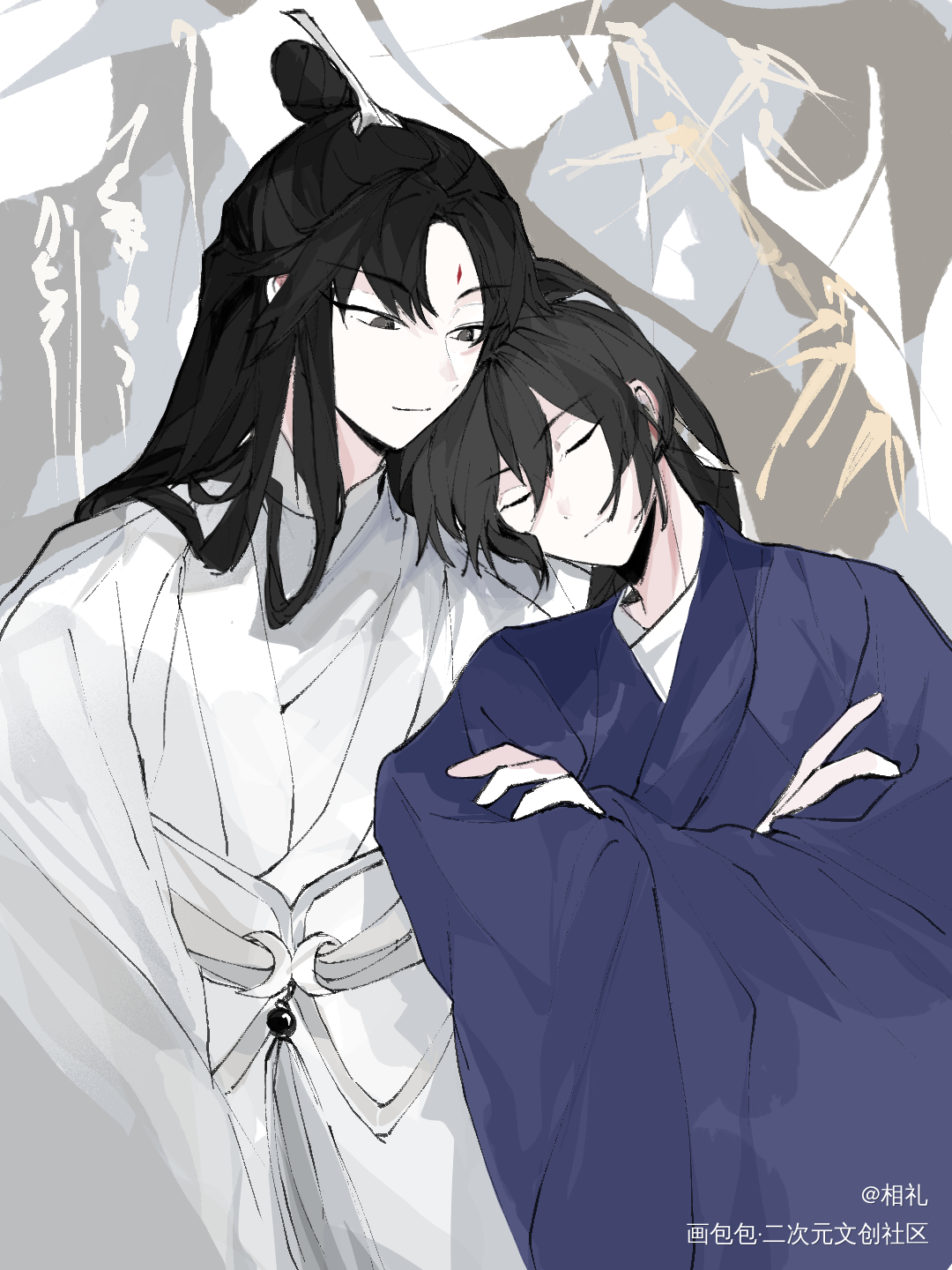 _六爻鸣潜绘画作品