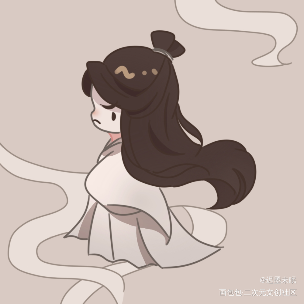 白衣祸世怜_天官赐福绘画作品