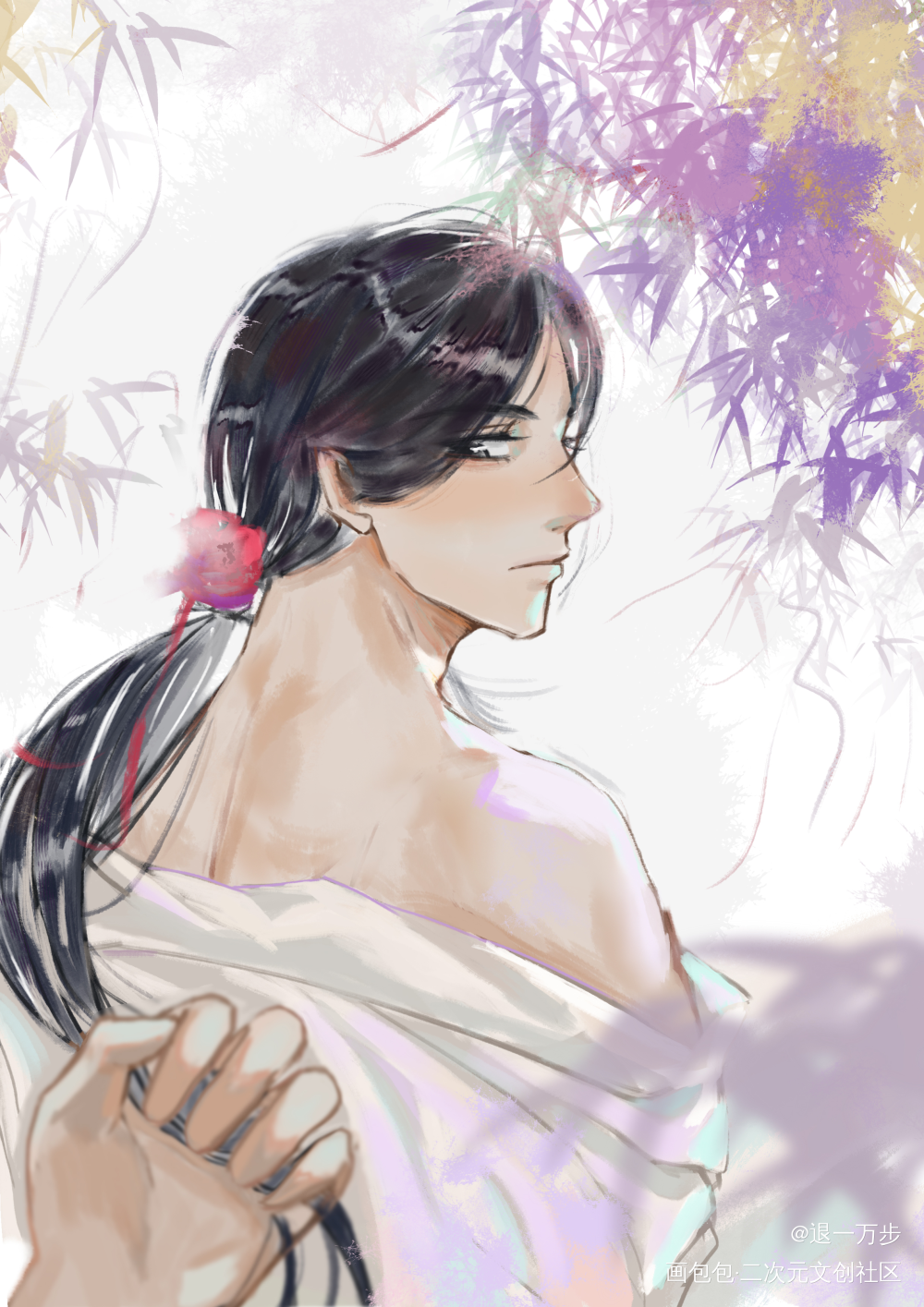 _二哈和他的白猫师尊燃晚绘画作品