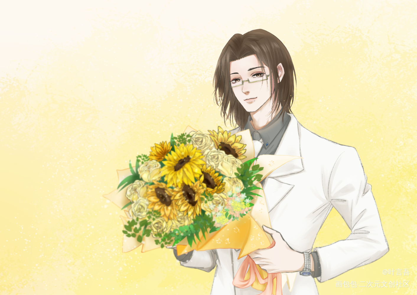 费渡，生日快乐。_默读费渡费渡731生日快乐绘画作品