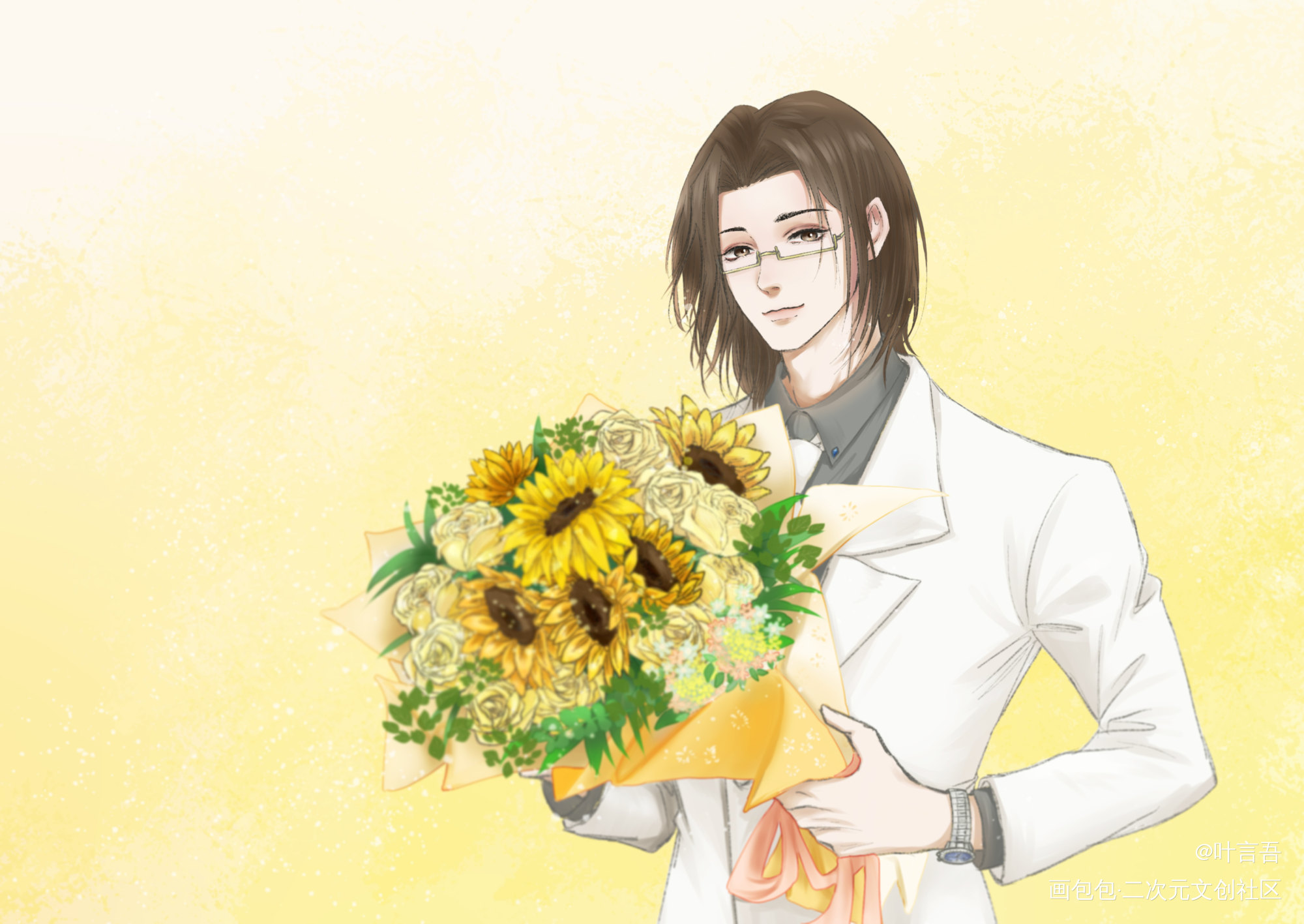 费渡，生日快乐。_默读费渡费渡731生日快乐绘画作品