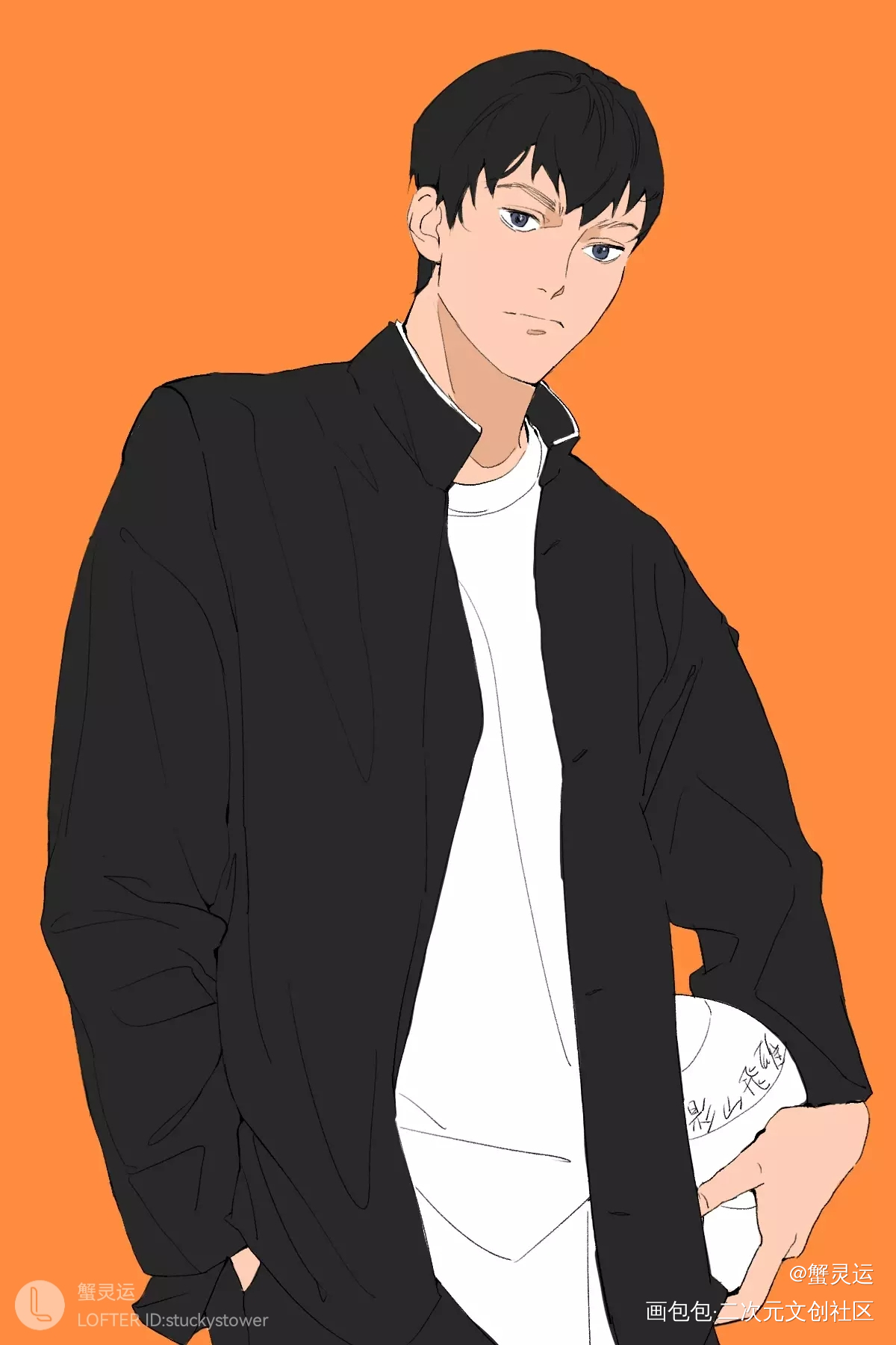 影日～_排球少年日向翔阳影山飞雄板绘涂影日绘画作品