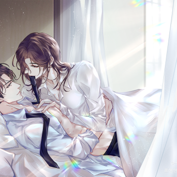 《费小猫踩奶图》_默读舟渡费渡骆闻舟同人绘画作品