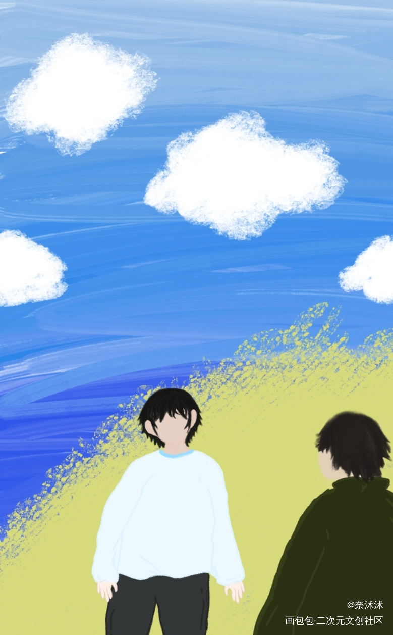 少年_摸鱼页绘画作品