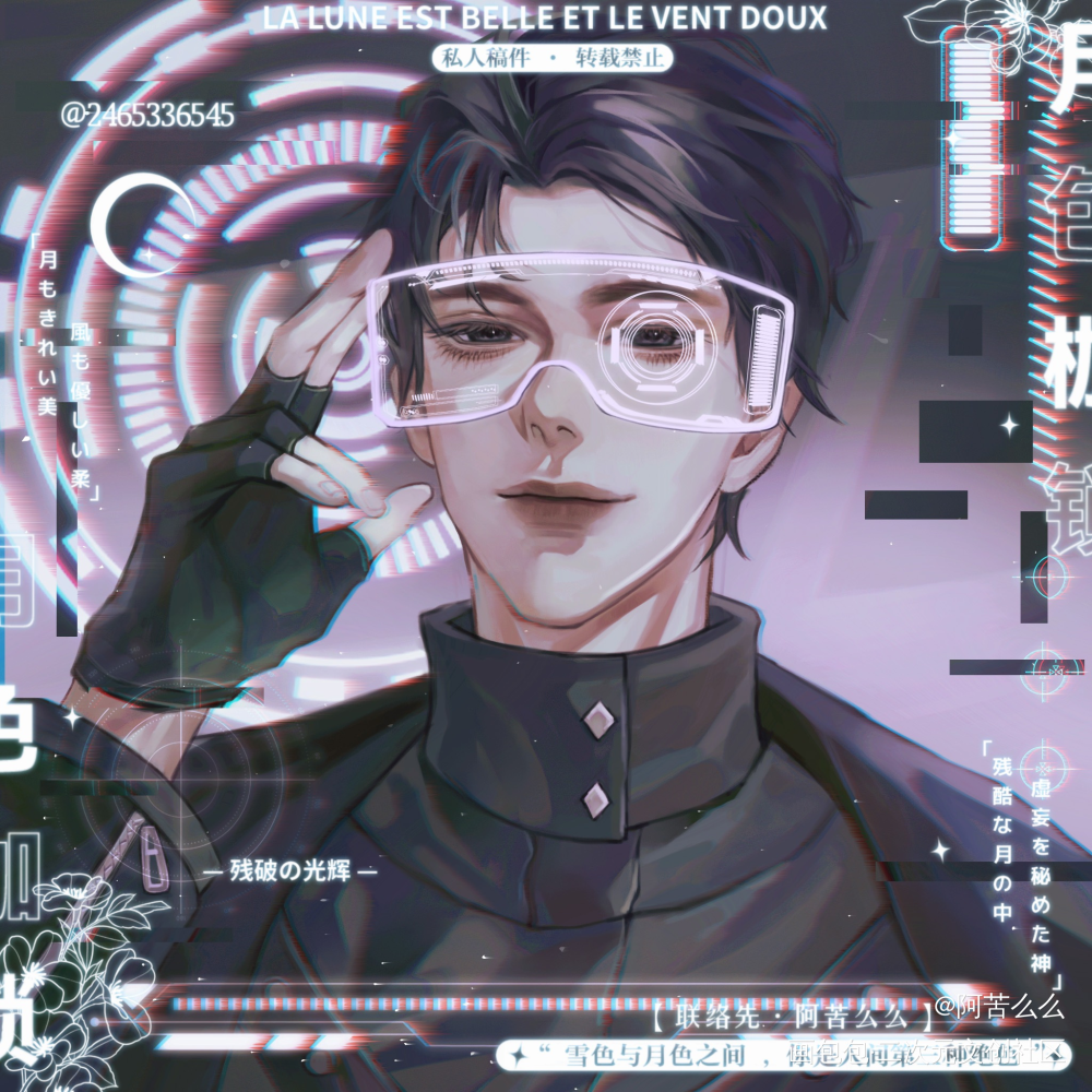 青裴_针锋对决188男团顾青裴绘画作品
